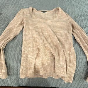 Light orange express scoop neck sweater. Women’s size small